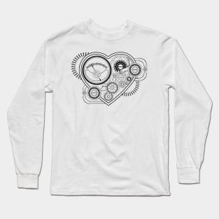 Contour Mechanical Heart Long Sleeve T-Shirt